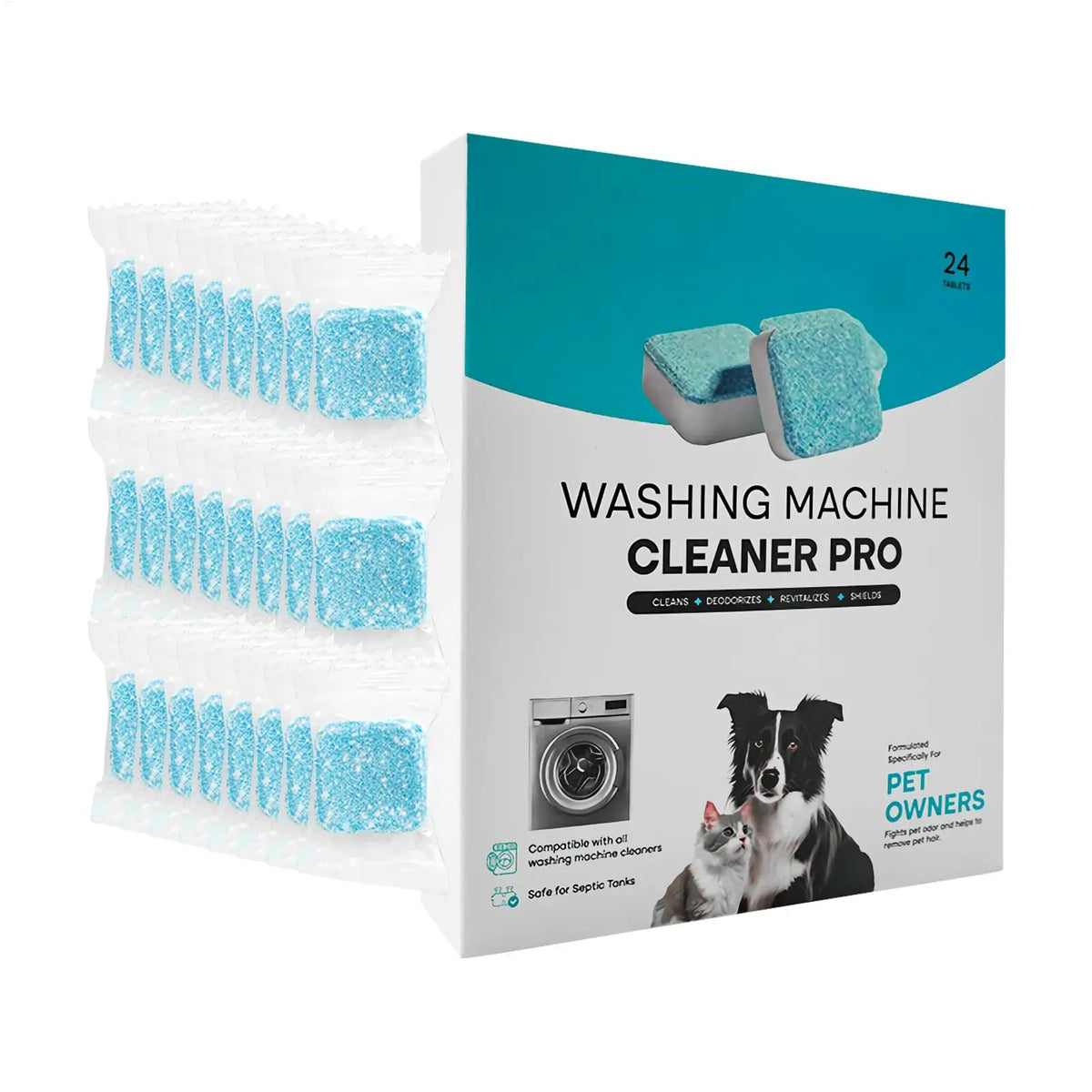 Pet Hair Washing Machine Cleaner (24 per pack)